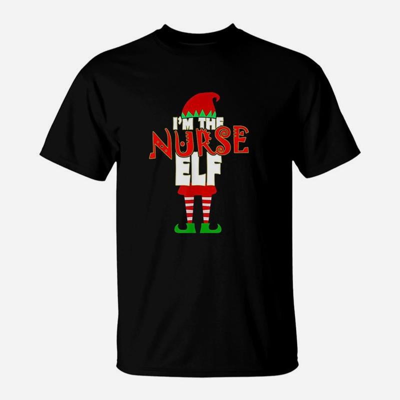 I Am The Nurse Elf Christmas TShirt