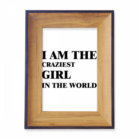 I Am The Poorest Girl Photo Frame Exhibition Display Art Desktop Painting