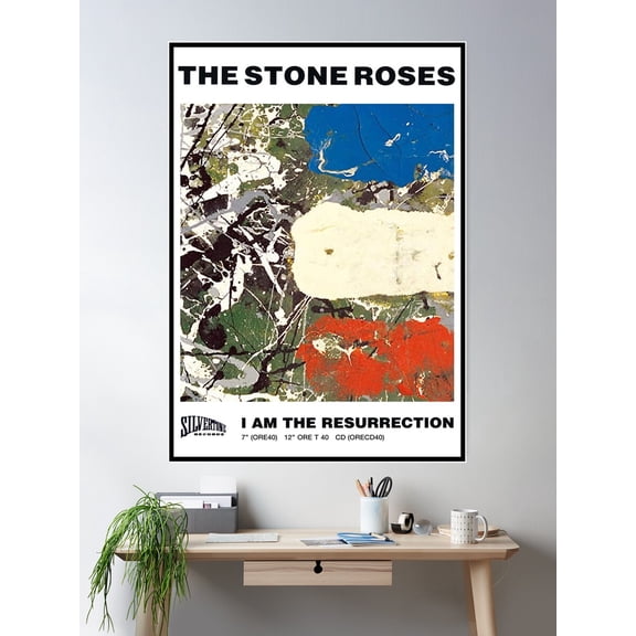 I Am The Resurrection Poster Poster Wall Art, Modern Wall Decor For Living Room Bedroom, 12x18 UNFRAMED