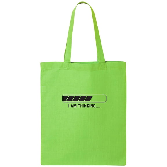 I Am Thinking Cotton Canvas Tote Bag
