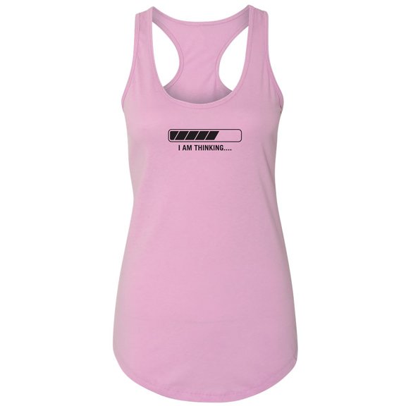 I Am Thinking Racerback Tank