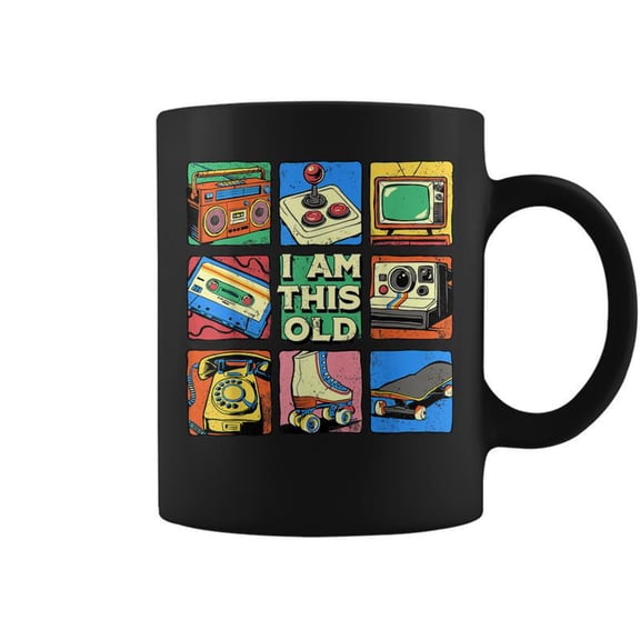 I Am This Old Retro Nostalgia 80S 90S Cassette Tape Coffee Mugs