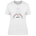 thumbnail image 1 of I Am Unicorn Chubby Cat Rainbow T-Shirt Women -Image by Shutterstock, Female x-Large, 1 of 2