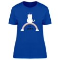 thumbnail image 1 of I Am Unicorn Chubby Cat Rainbow T-Shirt Women -Image by Shutterstock, Female x-Large, 1 of 2