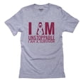 thumbnail image 1 of I Am Unstoppable - Survivor Ribbon Men's Grey T-Shirt, 1 of 2