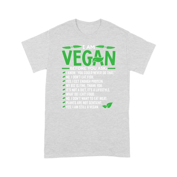I Am Vegan Facts Vegetarian Plants  Unisex Standard T-Shirt