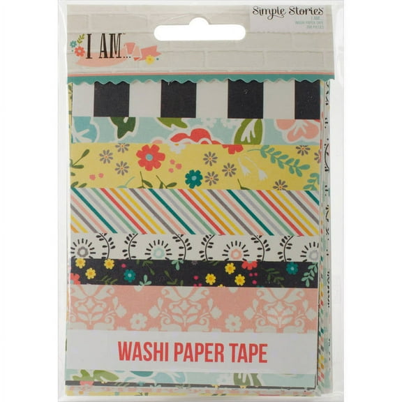 I Am Washi Designer Paper Tape Sheets 24 Pack