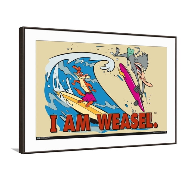 I Am Weasel - Surf Canvas Wall Poster, 22.375" x 34"