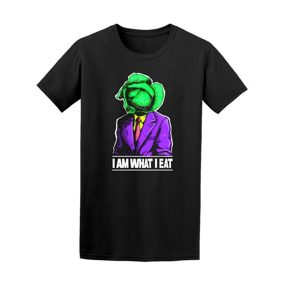 I Am What I Eat Cabbage Man T-Shirt Men -Image by Shutterstock, Male x-Large