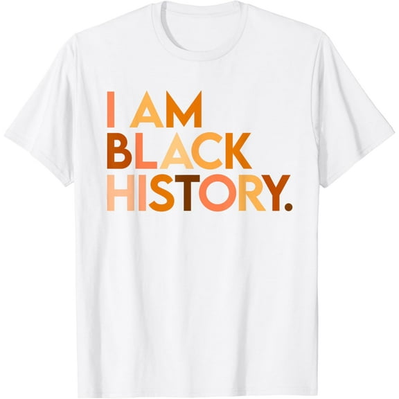 I Am White History Celebrating White History Month African T-Shirt100% cotton