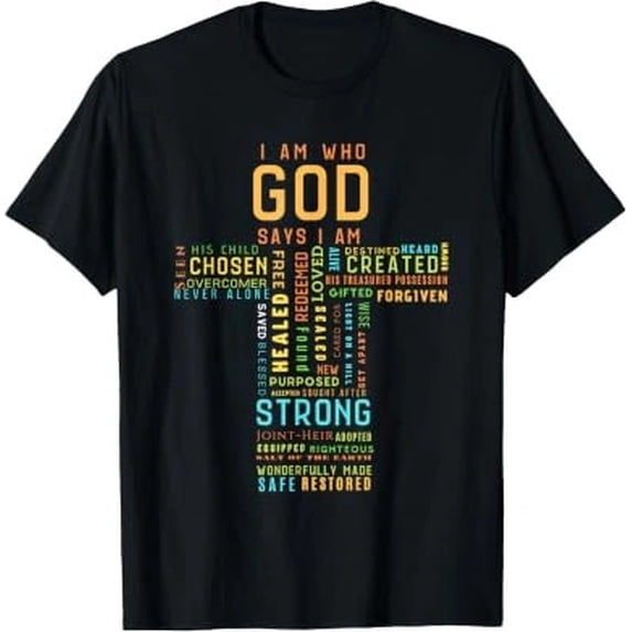 I Am Who God Says I Am Christian Faith T-Shirt