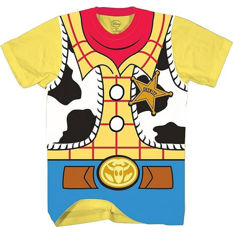 Toy Story Sheriff Woody Graphic Costume T-Shirt for Adult