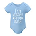 thumbnail image 1 of I Am Working on My Roar - Baby Clothes - Funny Newborn Bodysuit Outfits for Boys And Girls Sky Blue-style 9months, 1 of 7