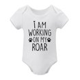 thumbnail image 1 of I Am Working on My Roar - Baby Clothes - Funny Newborn Bodysuit Outfits for Boys And Girls White-style-1 9months, 1 of 7
