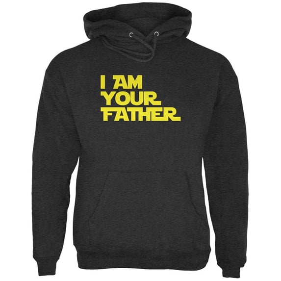I Am Your Father Mens Hoodie Charcoal Heather X-LG