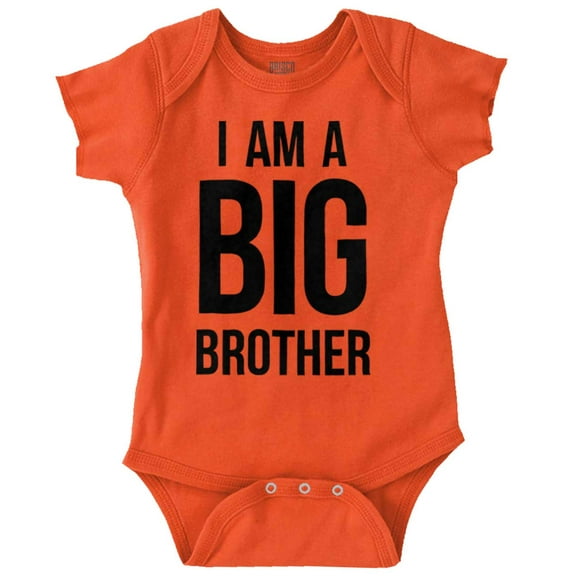 I Am a Big Brother Cute Siblings Bodysuit Jumper Boys Infant Baby Brisco Brands 12M