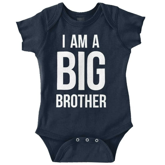 I Am a Big Brother Cute Siblings Bodysuit Jumper Boys Infant Baby Brisco Brands 12M