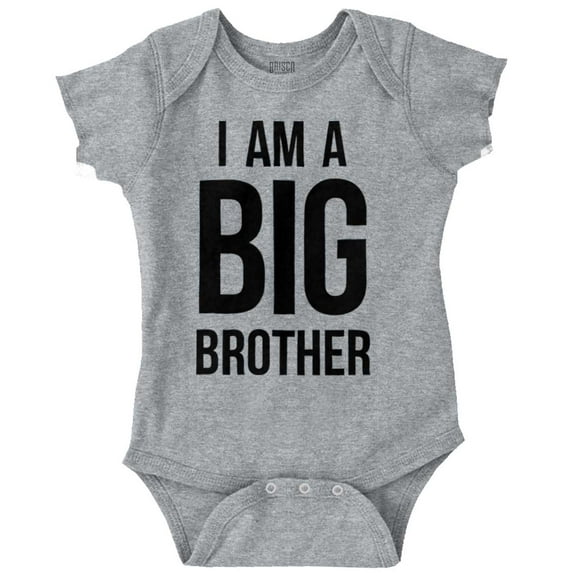 I Am a Big Brother Cute Siblings Bodysuit Jumper Boys Infant Baby Brisco Brands 12M