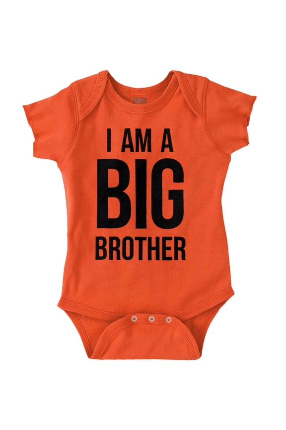 I Am a Big Brother Cute Siblings Bodysuit Jumper Boys Infant Baby Brisco Brands 18M
