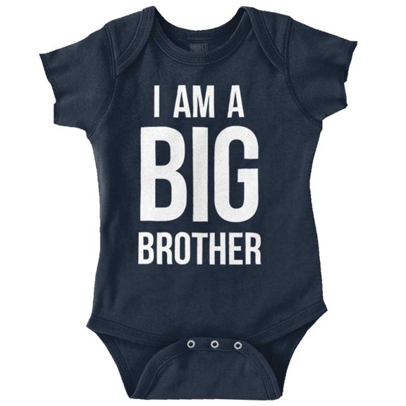 I Am a Big Brother Cute Siblings Bodysuit Jumper Boys Infant Baby Brisco Brands 18M