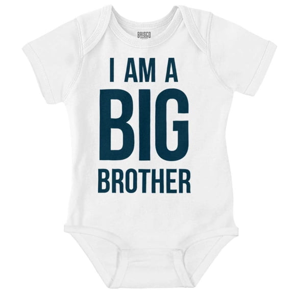 I Am a Big Brother Cute Siblings Bodysuit Jumper Boys Infant Baby Brisco Brands 24M