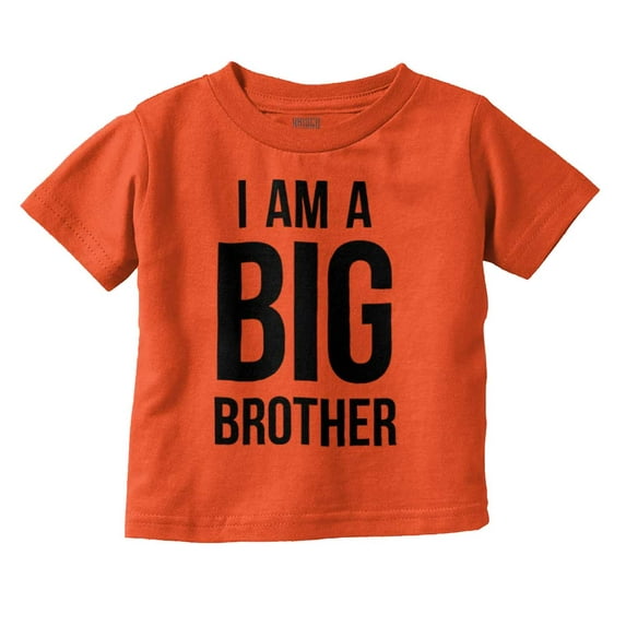I Am a Big Brother Cute Siblings Youth T Shirt Tee Boys Infant Toddler Brisco Brands 12M