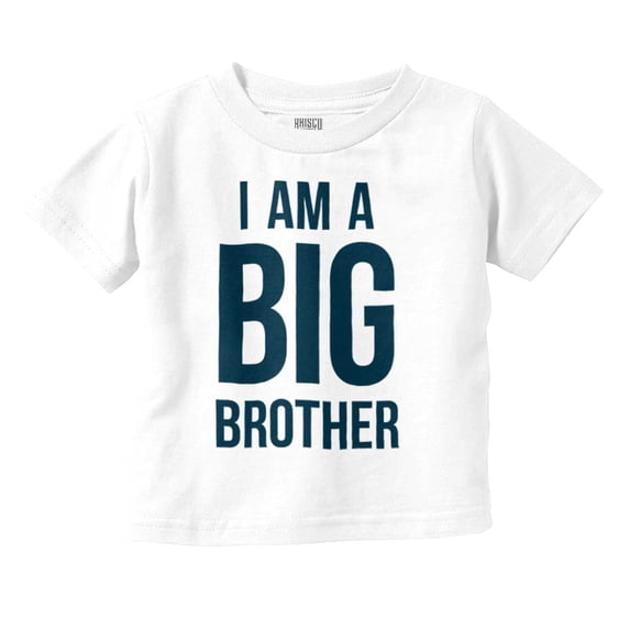 I Am a Big Brother Cute Siblings Youth T Shirt Tee Boys Infant Toddler Brisco Brands 4T
