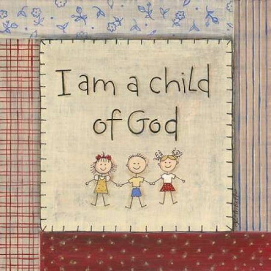 I Am a Child of God Canvas Art - Karen Tribbet (24 x 24)