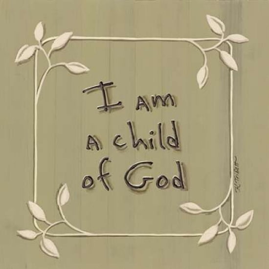 I Am a Child of God Canvas Art - Karen Tribbet (24 x 24)