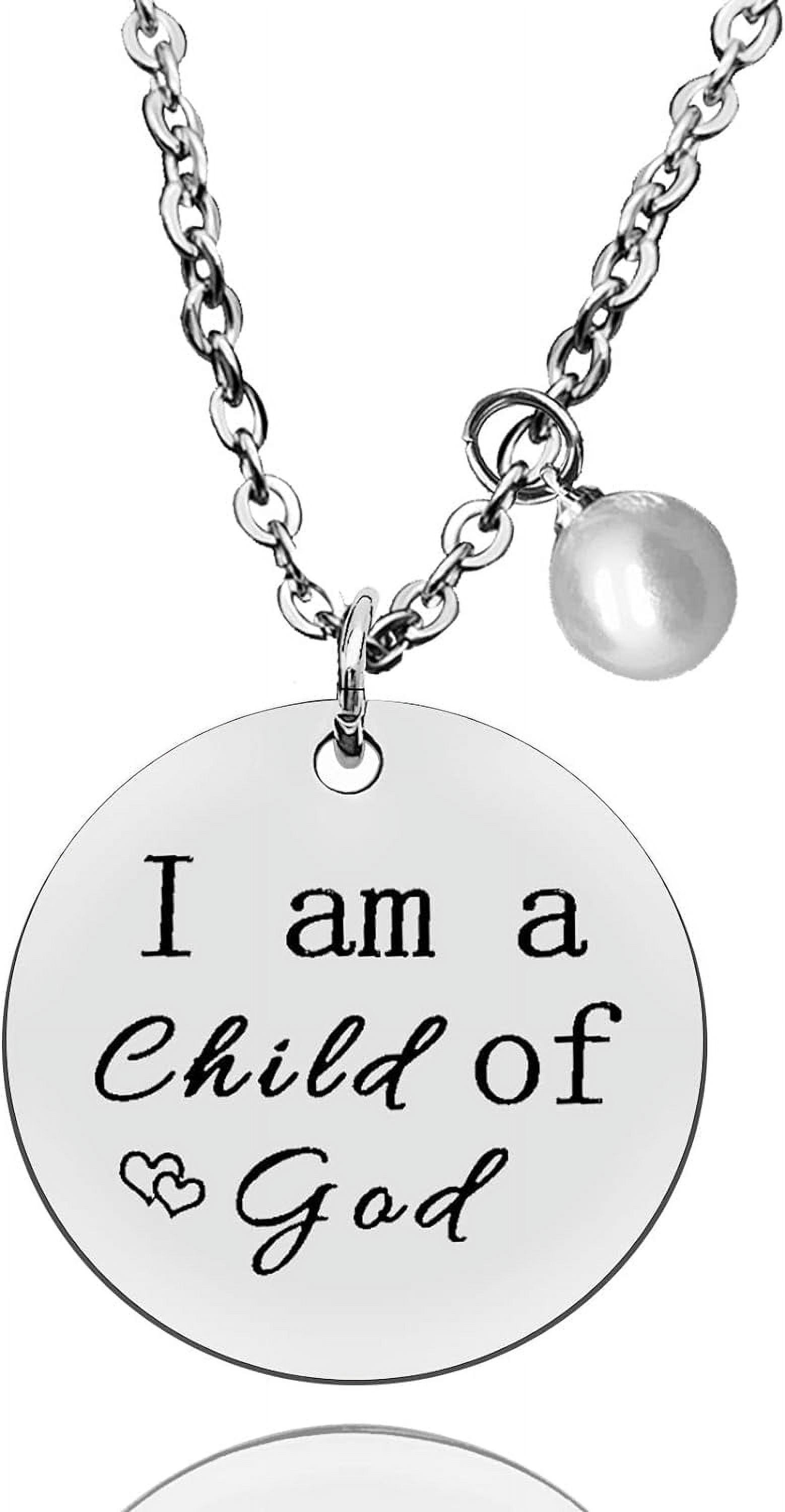 I Am a Child of God Necklace Inspirational Baptism Gift for Girls and Women First Communion Jewelry Baby Shower Gift Walmart
