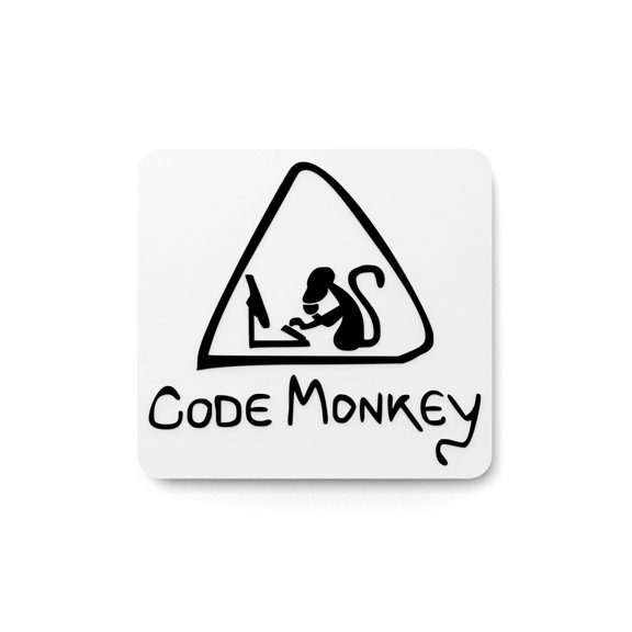 I Am a Code Monkey | Funny Sign for Programmers or Office Decor