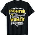 thumbnail image 1 of I Am a Fighter- Sarcoma Cancer Awareness Support Ribbon T-Shirt, 1 of 4