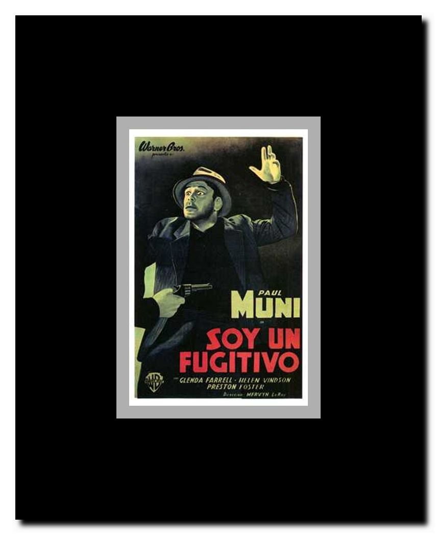 I Am a Fugitive from a Chain Gang Framed Movie Poster