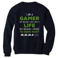thumbnail image 1 of I Am a Gamer Shirt Funny Gamer Gift Cool Gaming Sweatshirt XX-Large Navy, 1 of 5