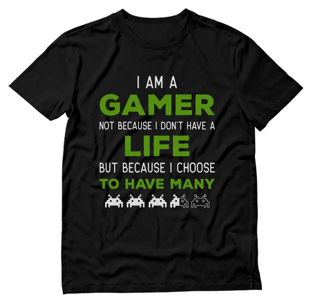 I Am a Gamer Shirt Funny Gamer Gift Cool Gaming T Shirt Large Heather Dark Gray