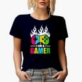 thumbnail image 1 of I Am a Gamer with Game Controller, Navy Blue T-Shirt, 3XL, 1 of 5