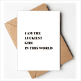 thumbnail image 1 of I AmThe Luckiest Girl Art Deco Fashion Greeting Cards You are Invited Invitations, 1 of 4