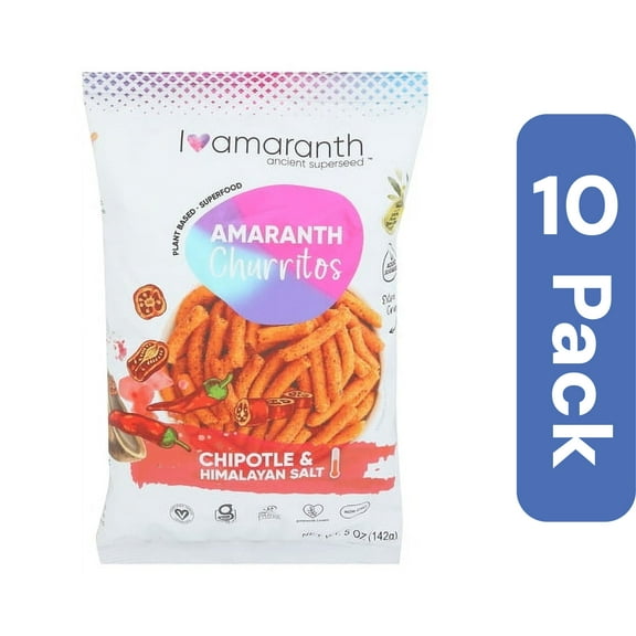 I Amaranth Chipotle Homemade Salt Churritos 5 oz (Pack Of 10)