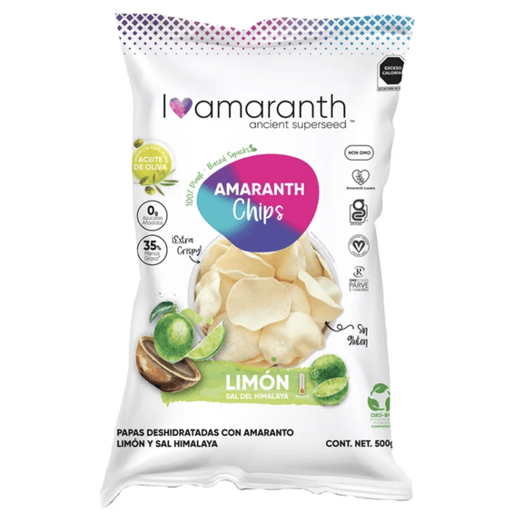 I Amaranth Chips Sabor Limn y Sal 500 g