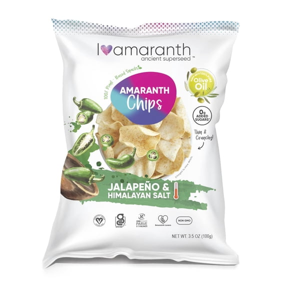 I Amaranth Jalapeno Himalayan Salt Chips 3.5 oz (Pack Of 12)