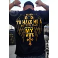 thumbnail image 1 of I Asked God To Make Me A Better Man He Sent My Wife God'S Cross, Husband Unisex S-5XL Hot Trending Shirt, Vintage Birthday Gift, 1 of 3