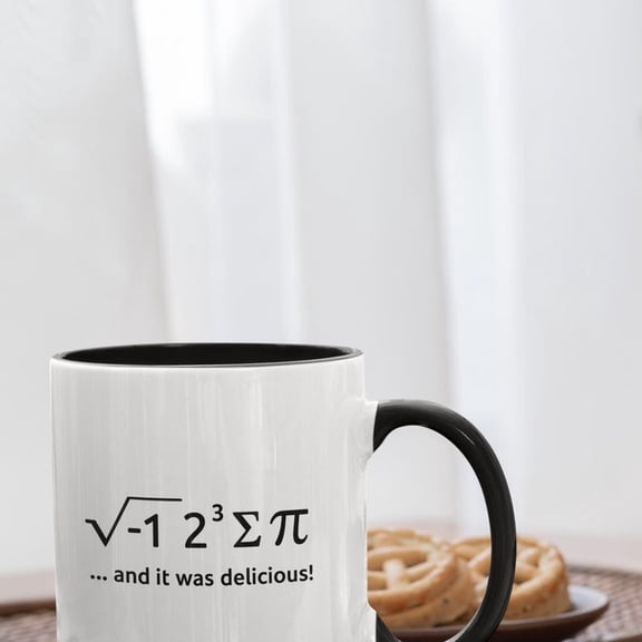 I Ate S1ome Pi Mug Funny Math Joke Coffee Cup - Geeky Nerd Gift
