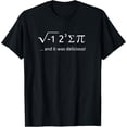 thumbnail image 1 of I Ate Some Pie And It Was Delicious Shirt Funny Math Pun Tee T-Shirt100% cotton short-sleeved shirt for both men and women, 1 of 6
