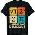 thumbnail image 1 of I Ate Some Pie and It Was Delicious The Funny Math Joke New Unisex T-Shirt, up to size 5xl, 1 of 2