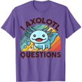 thumbnail image 1 of I Axolotl Questions Graphic Softstyle Unisex T-Shirt for Men Women Kids Toddler,Purple Heather Color,Size 2T, 1 of 5