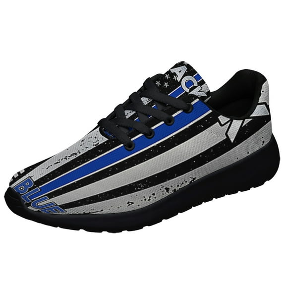 I Back The Blue The Thin Blue Line Shoes Sneakers Black Size 7.5