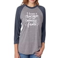 thumbnail image 1 of I Became a Teacher For The Money Unisex 3/4 Sleeve Baseball Raglan Tee, 1 of 1