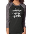 thumbnail image 1 of I Became a Teacher For The Money Unisex 3/4 Sleeve Baseball Raglan Tee, 1 of 1