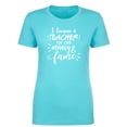 thumbnail image 1 of I Became a Teacher For The Money Womens crewneck tee, 1 of 1