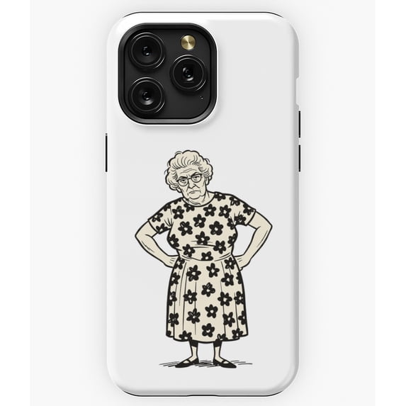 I Beg Your Pardon Retro Grumpy Grandma G5183 Phone Case for iPhone17 16 15 14 13 12 11 Pro Max